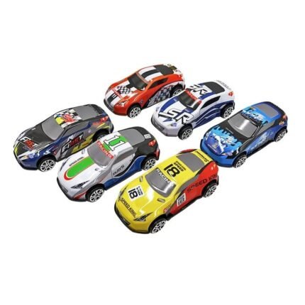 Pack of 5 Die-Cast Metal Pull-Back Cars – Mini Racing Vehicles Toy Set for Kids with Realistic Design