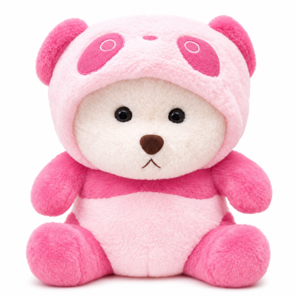 Panda with Cap Plush Toy – Soft Teddy Bear Stuffed Doll for Kids