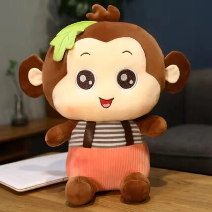 Brown Monkey Plush Doll  – Soft Stuffed Animal Toy for Kids & Gift