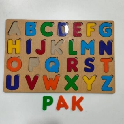 ABC Puzzle Board – Wooden & Acrylic Alphabet Learning Puzzle Toy for Kids